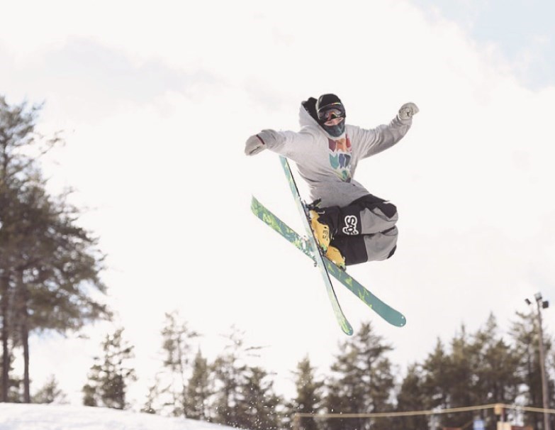 Skier at Dryden Ski Club