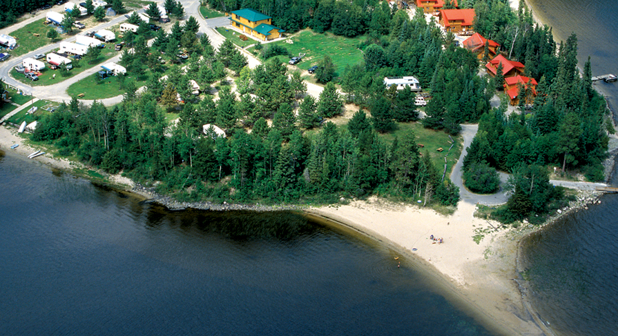 Abram Lake Park aerial view