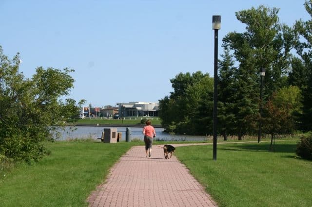 brick walking trail Cooper Park