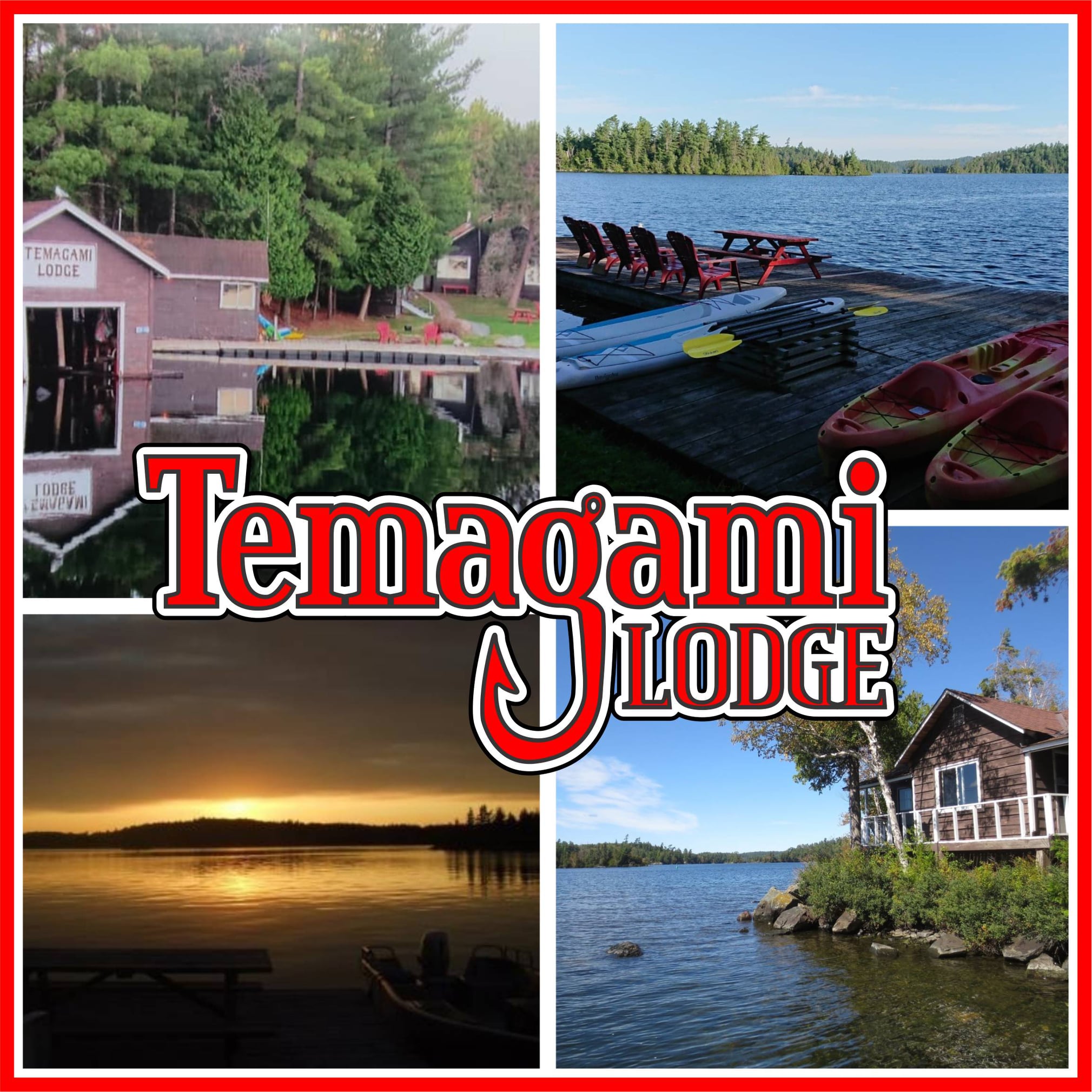 Temagami Lodge shoreline images