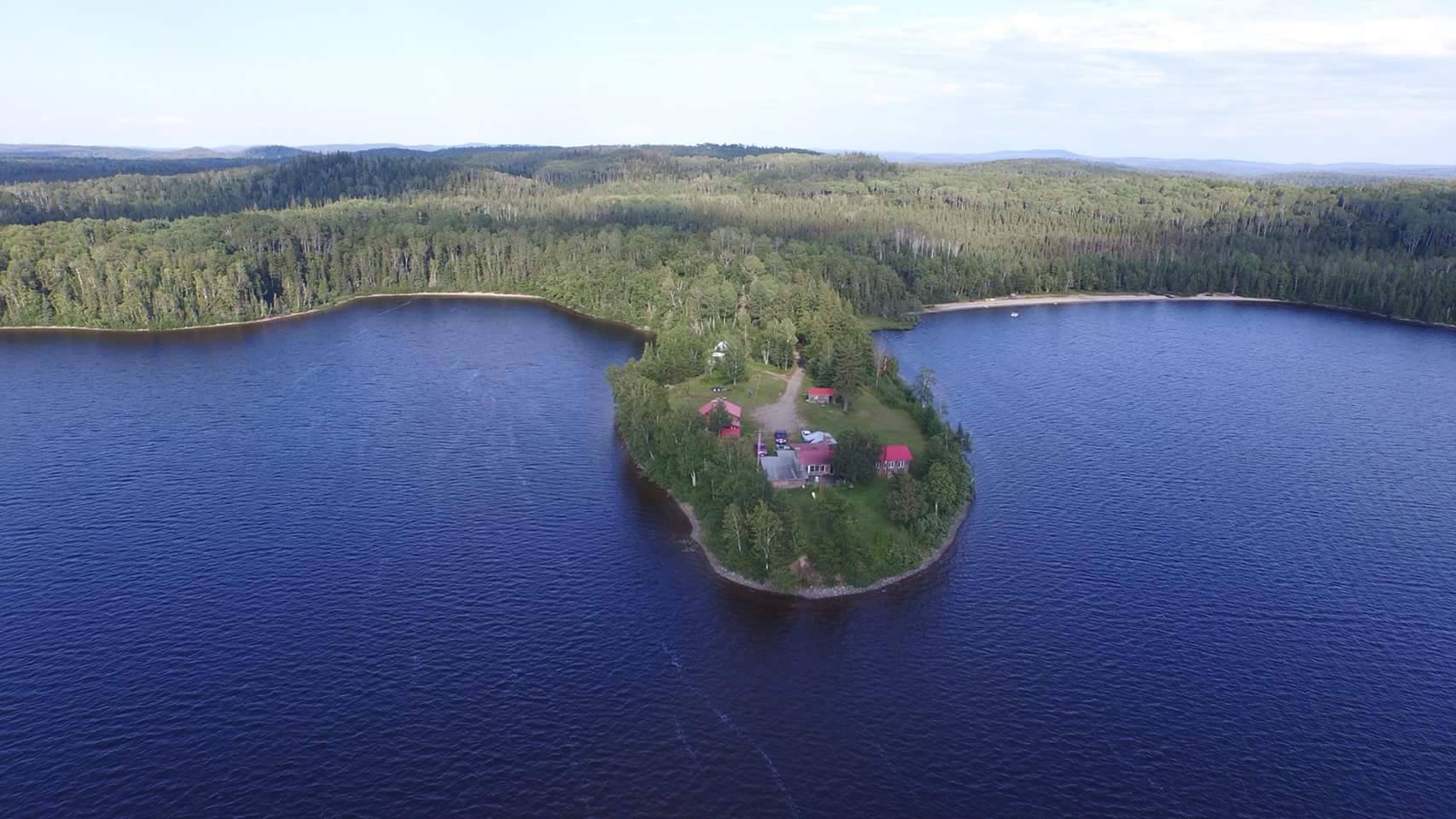 Northern Portage Lodge aerial