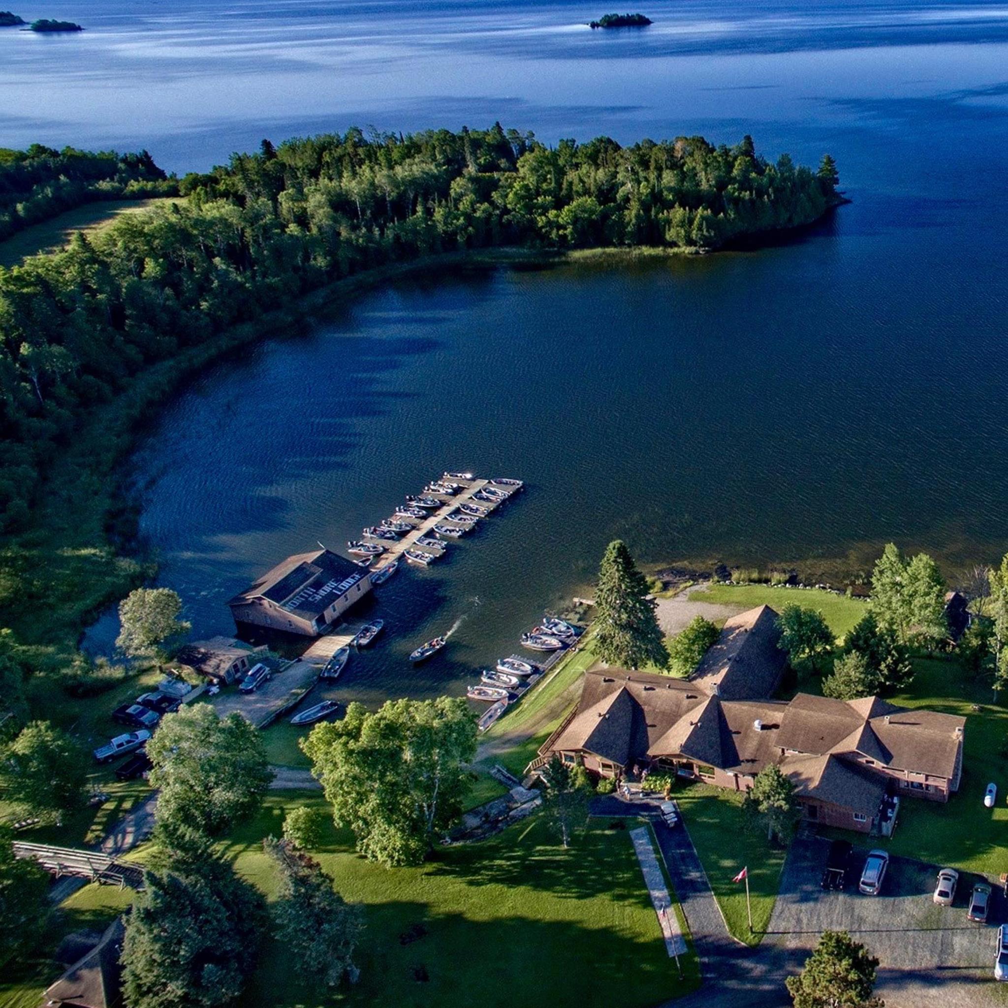 North Shore Lodge aerial