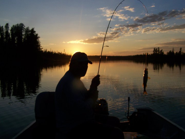 Fisherman at Oz Lake Lodge