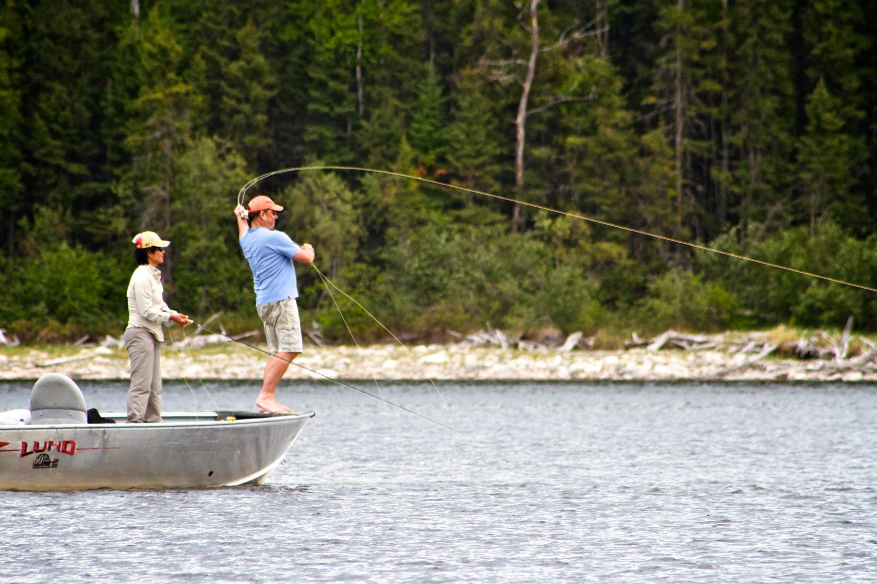 Fly fishing at Old Post 