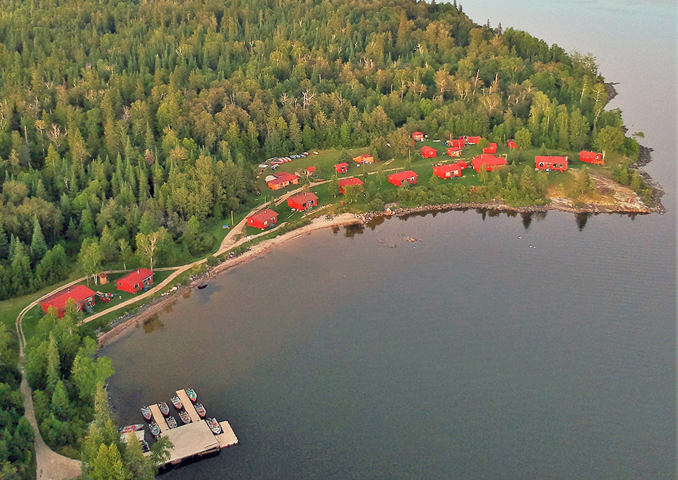 Windy Point Lodge aerial 