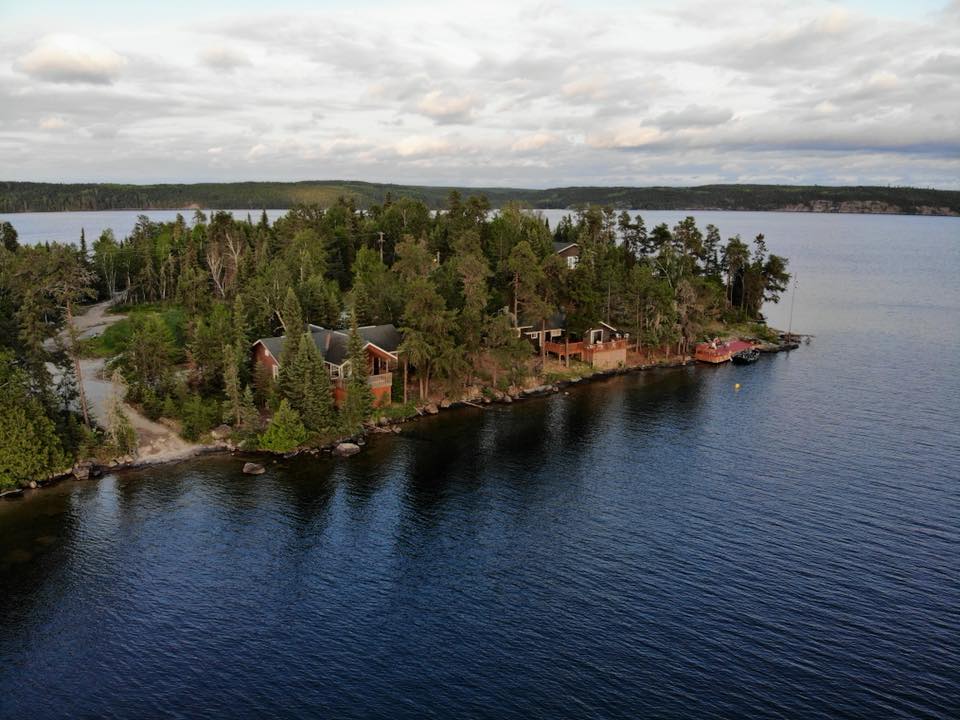 Hawk Lake Lodge aerial