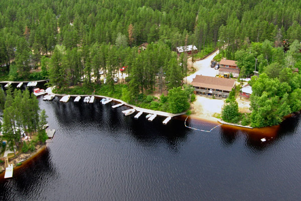 Minakwa Lodge aerial