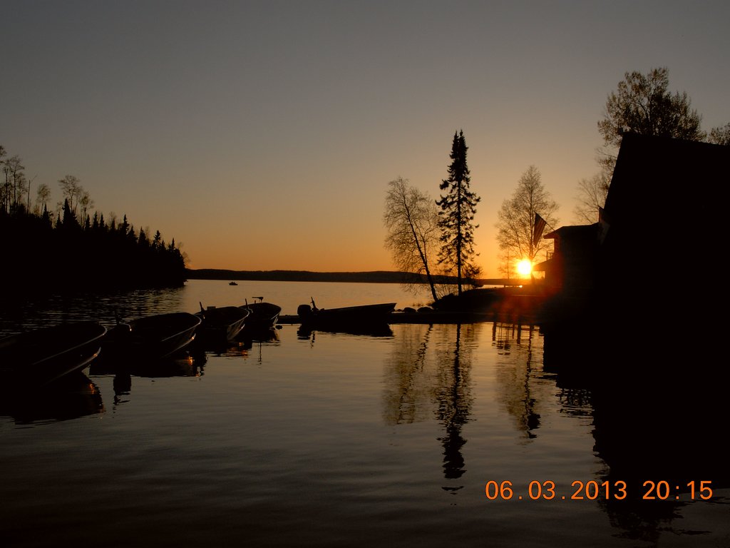 Forrest Lodge dock sunset