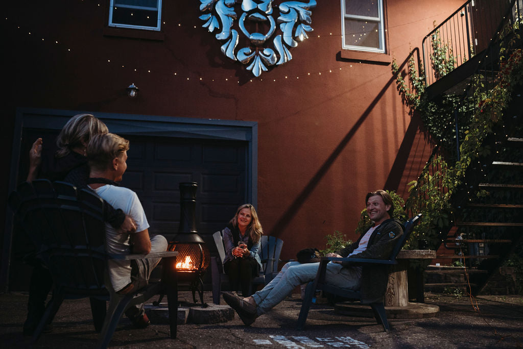 guests outside of Haven Hostel Thunder Bay