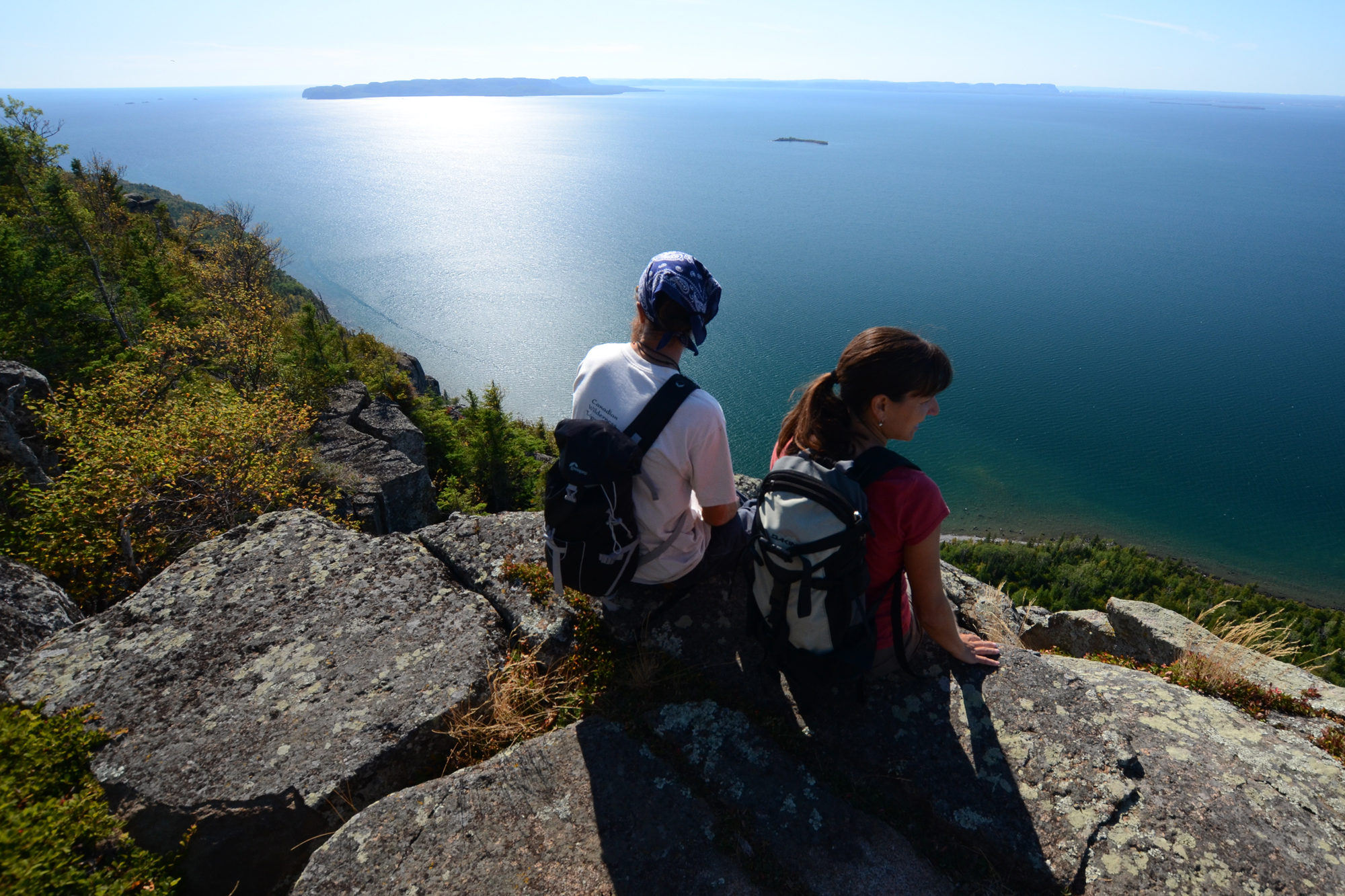 lookout at Top of the Giant Trail in Sleeping Giant Provincial Park