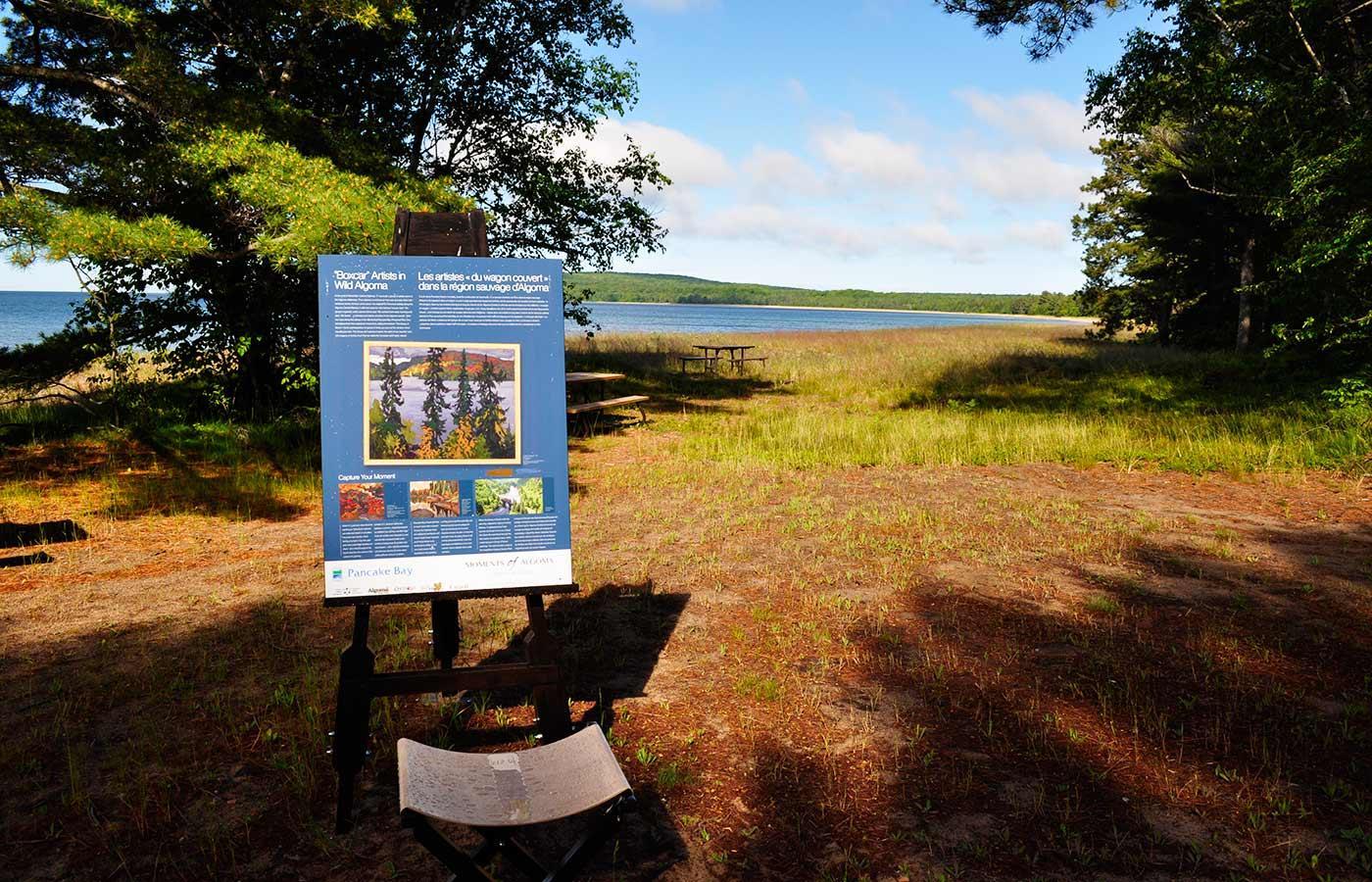 Group of Seven easel Pancake Bay