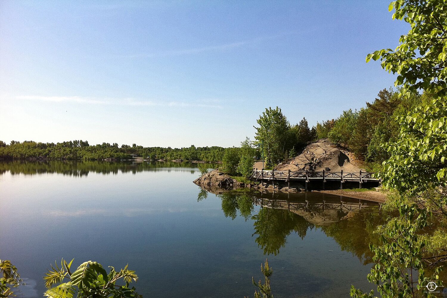 Bell Park Boardwalk on Ramsey Lake