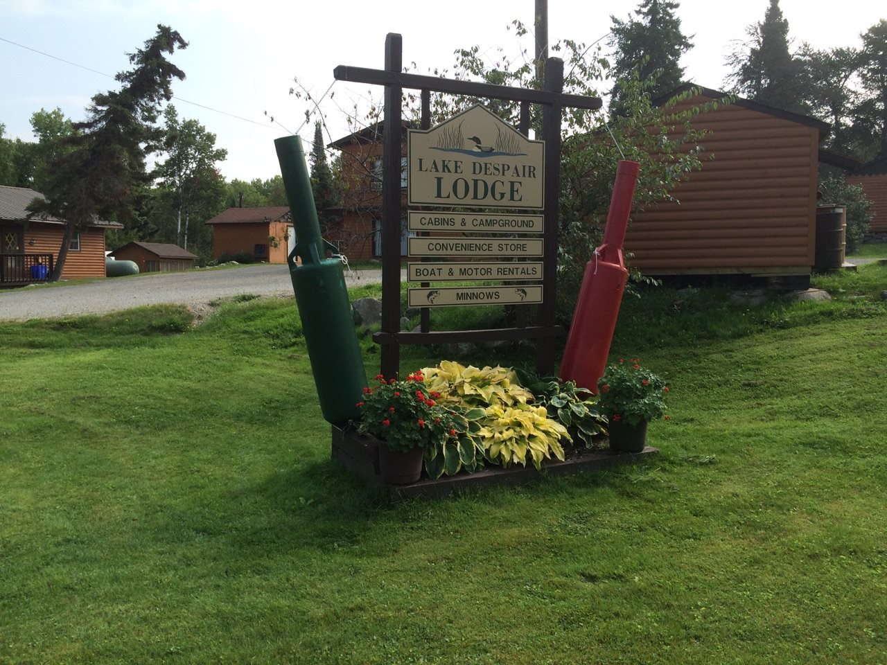 Lake Despair Lodge sign