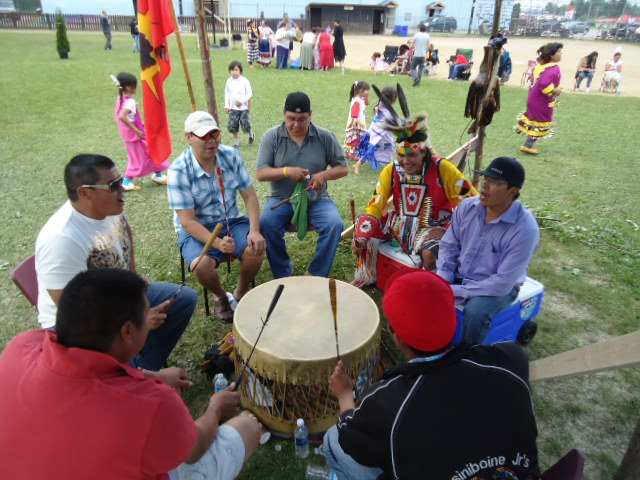 drumming on Keesic Beach