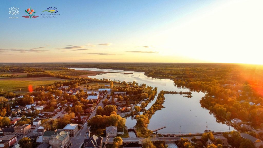 Aerial view of Merrickville