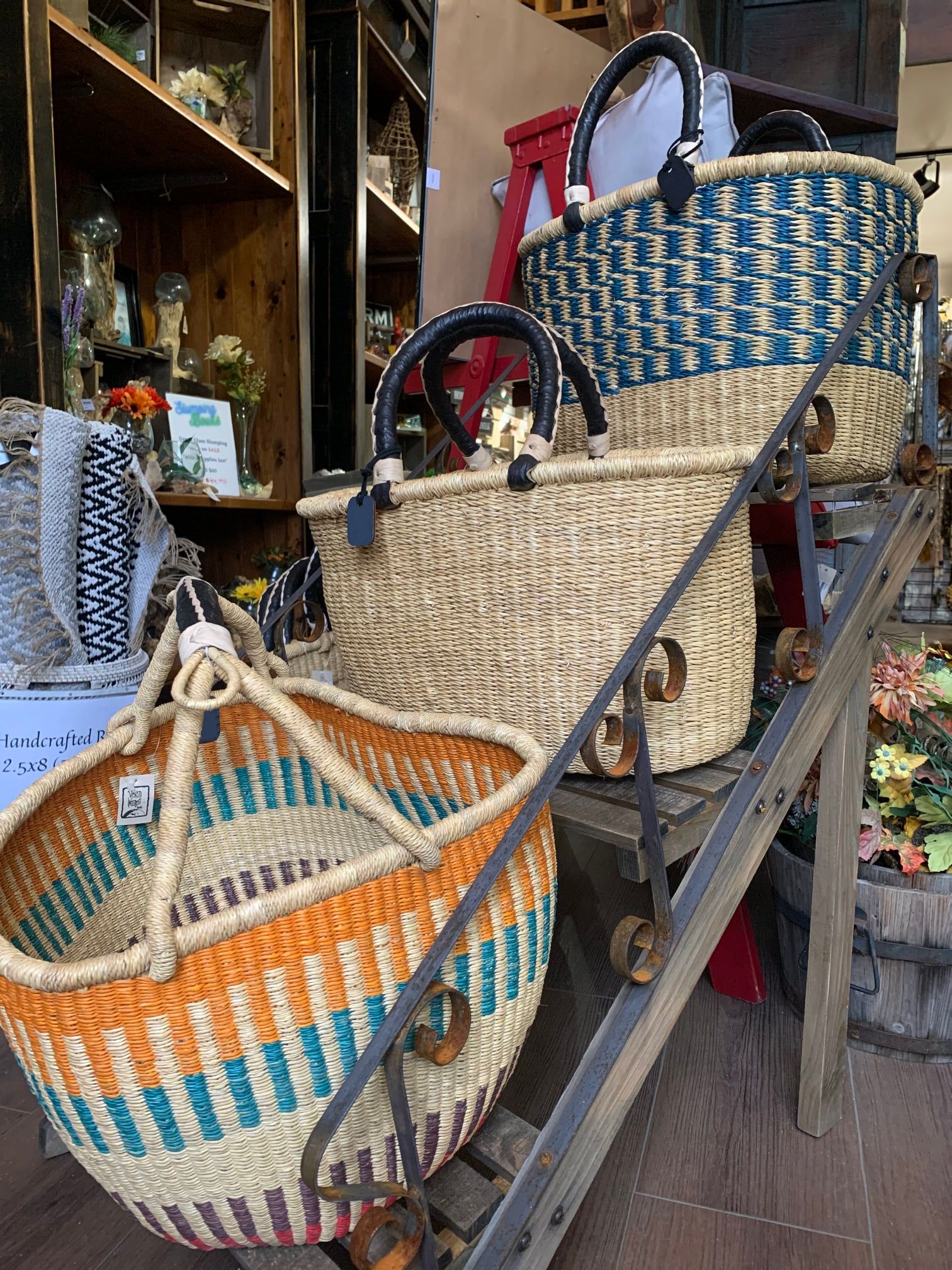 baskets at Vested Interest Trading in Callander Ontario