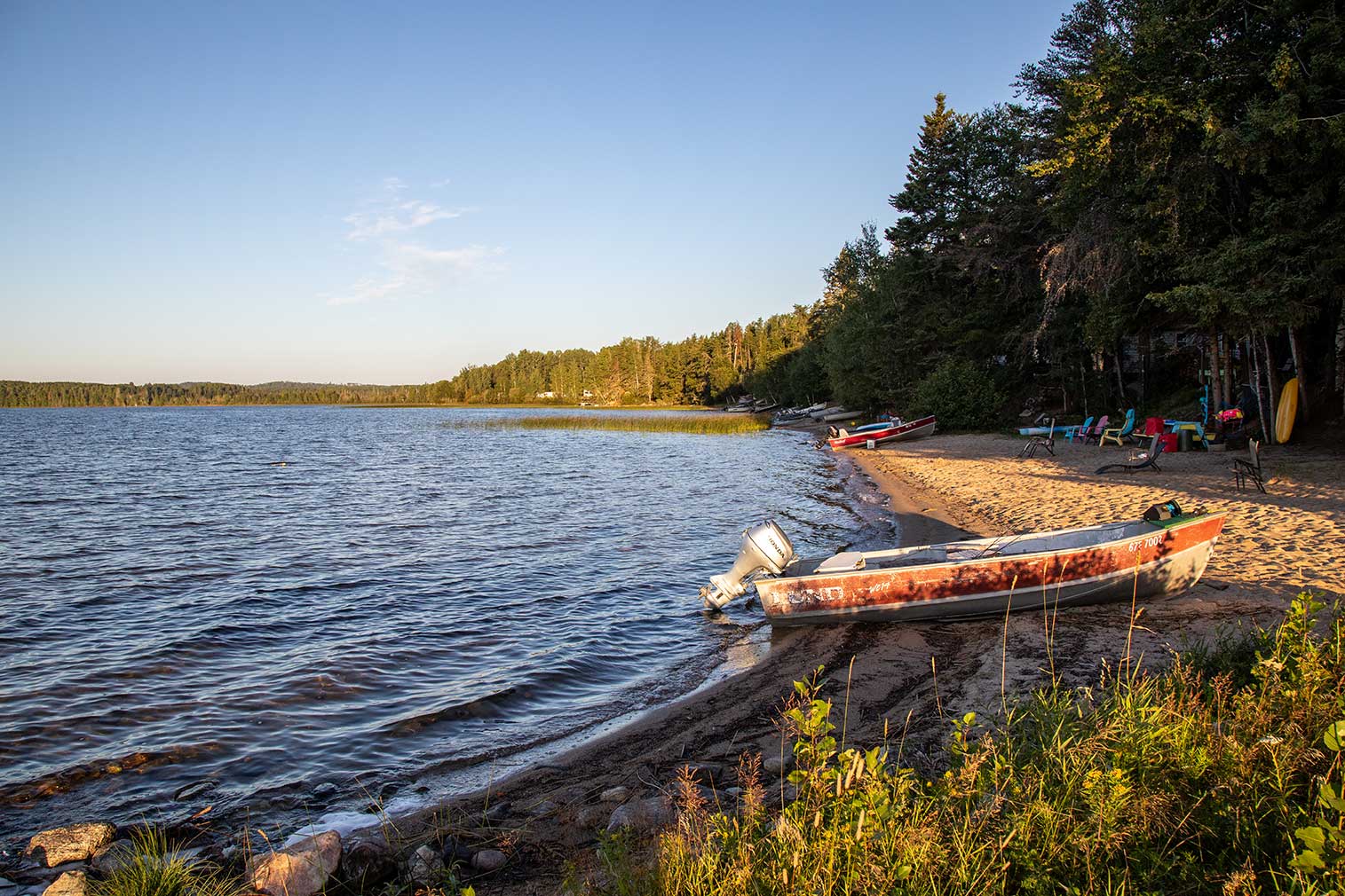 Racine Lake beach