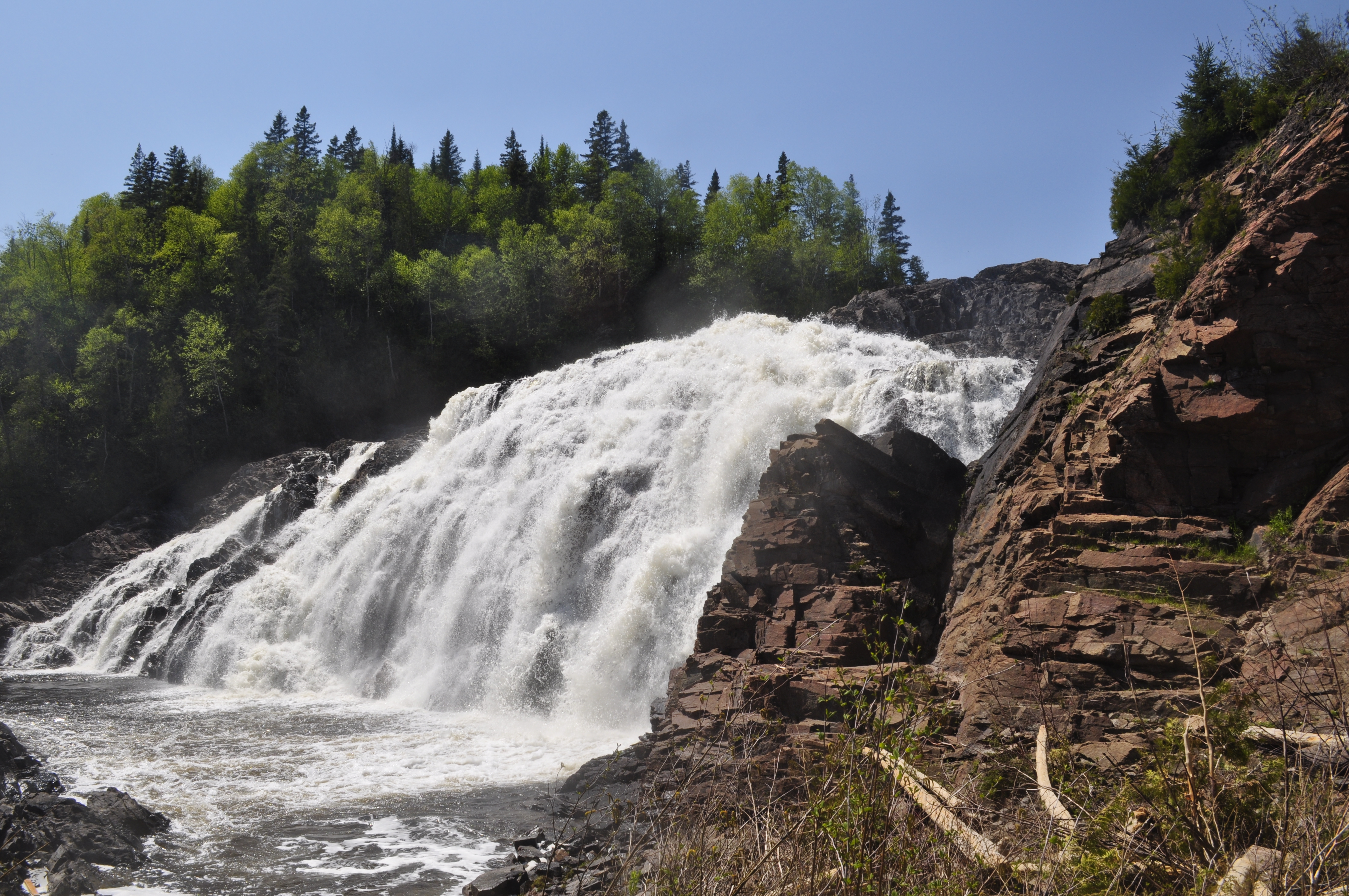 roaring waterfall