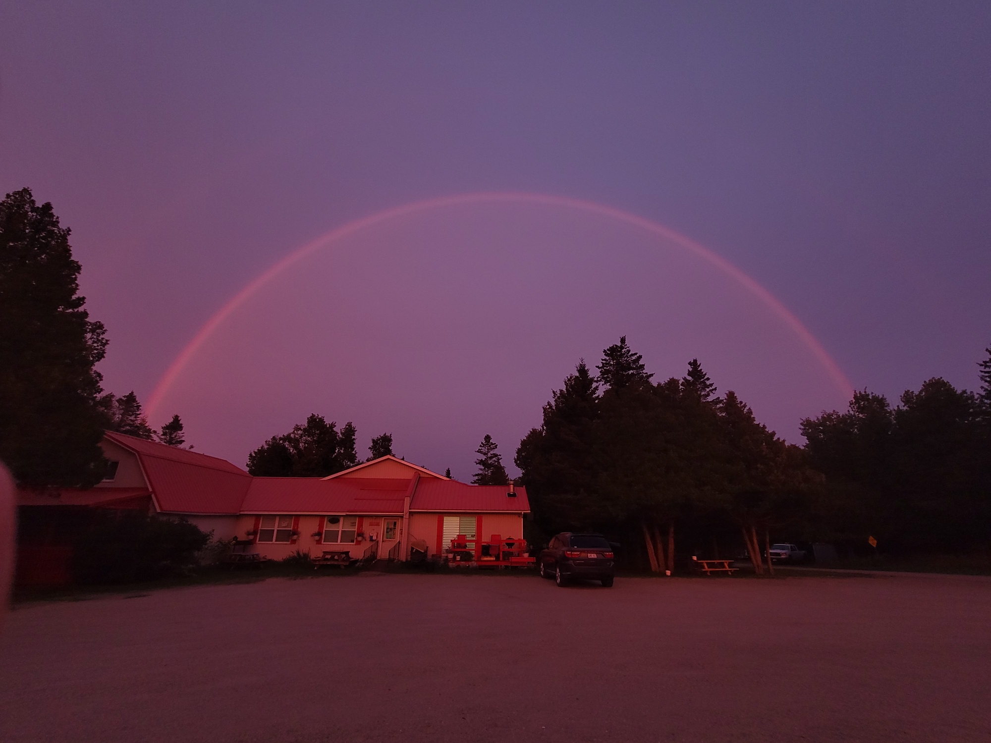 Rainbow over RCs diner