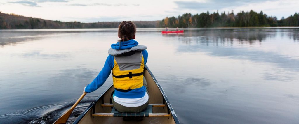 canoeing at Silver Sand Resort in Kearney