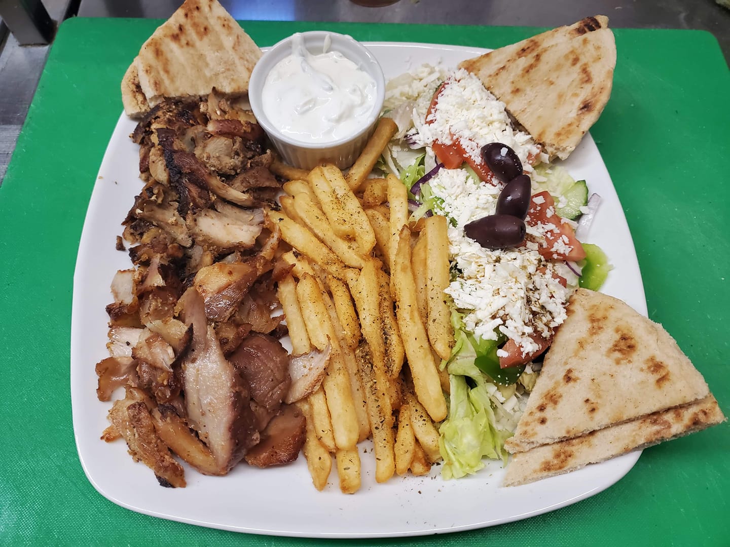 Dominion gyro platter 