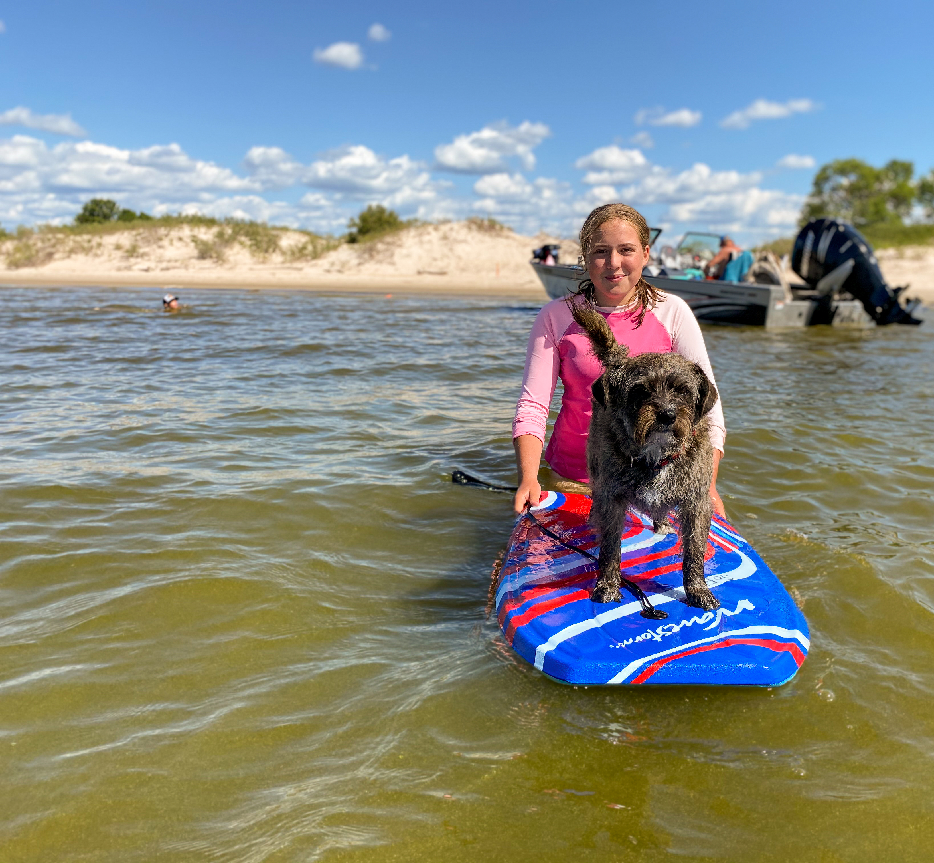 Boat to the Sable Islands near Morson, Ontario