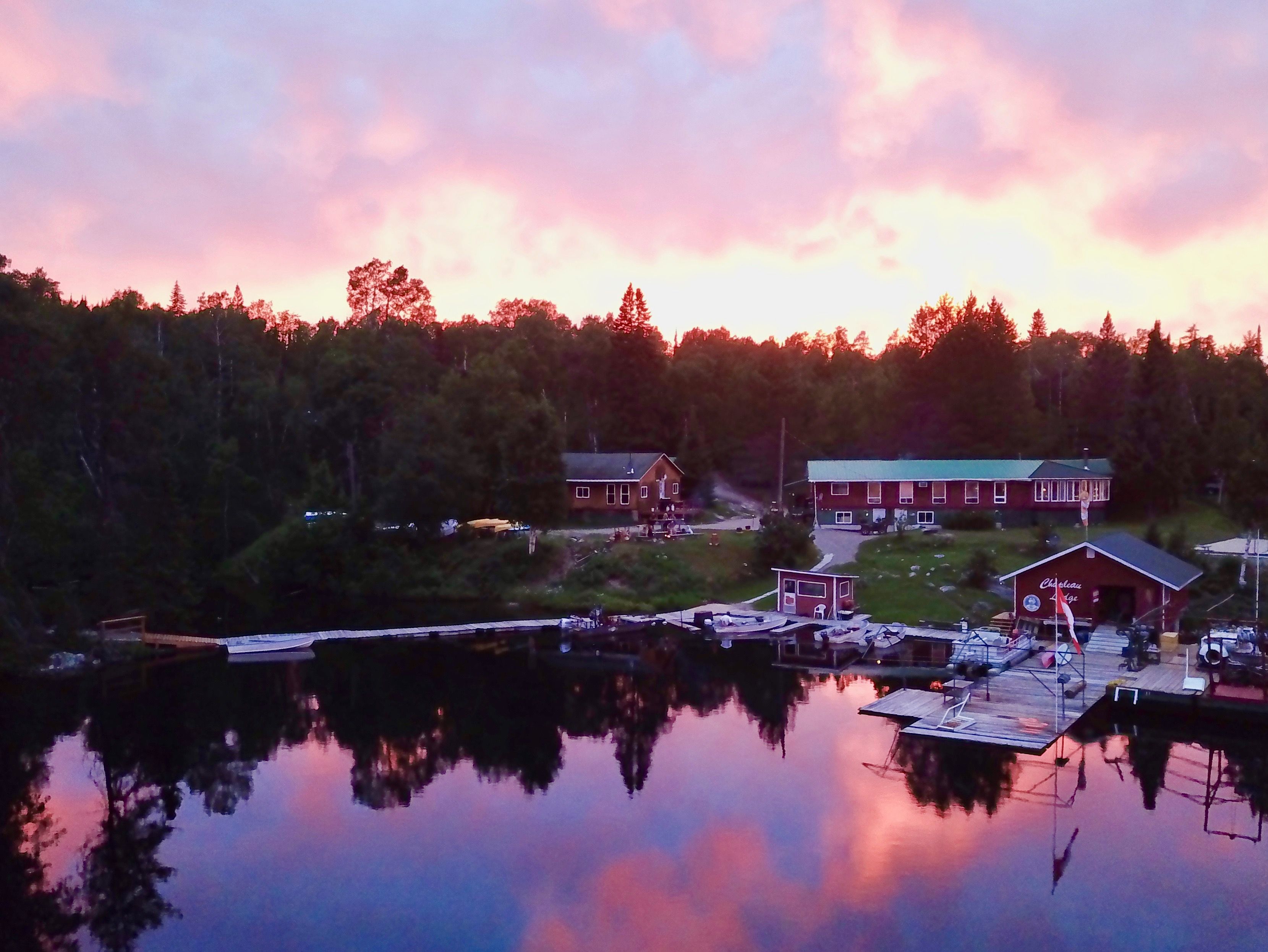 Chapleau Lodge sunset