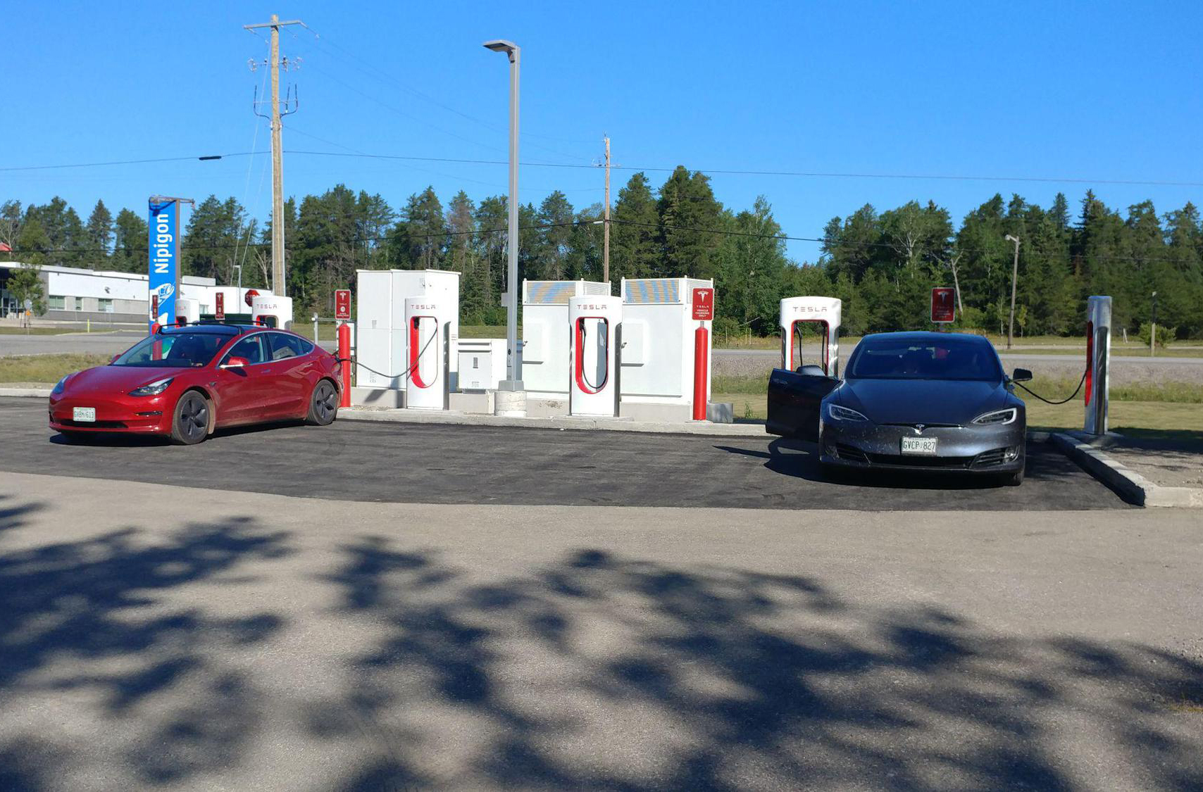 Tesla Supercharger in Nipigon