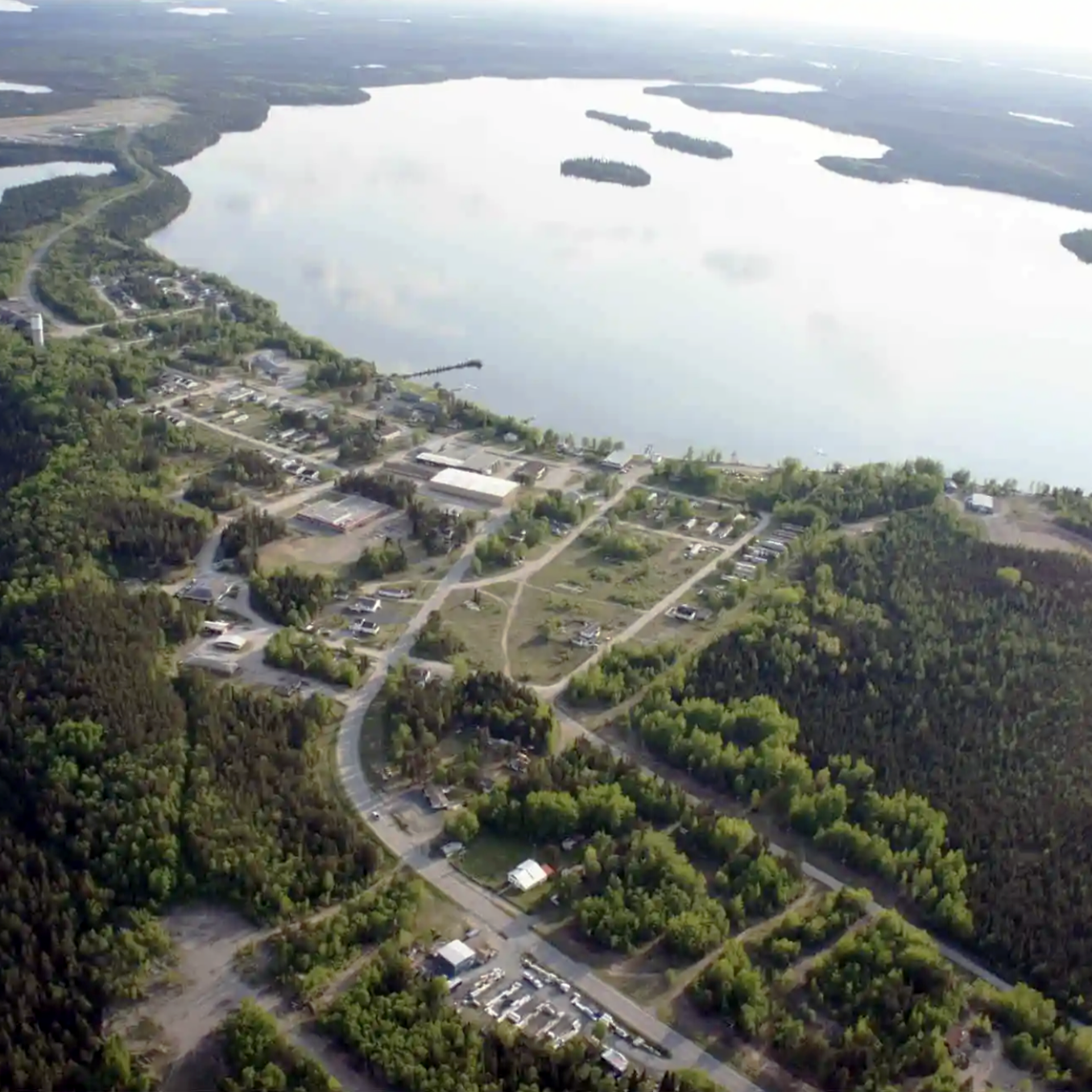 Township of Pickle Lake from above