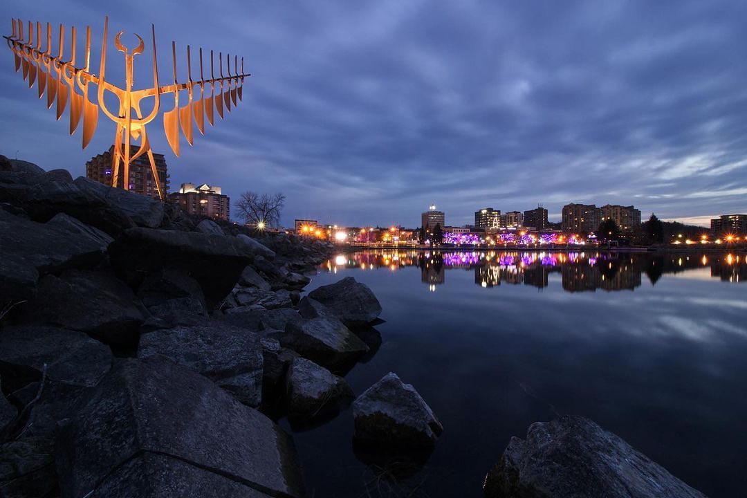 City of Barrie by night