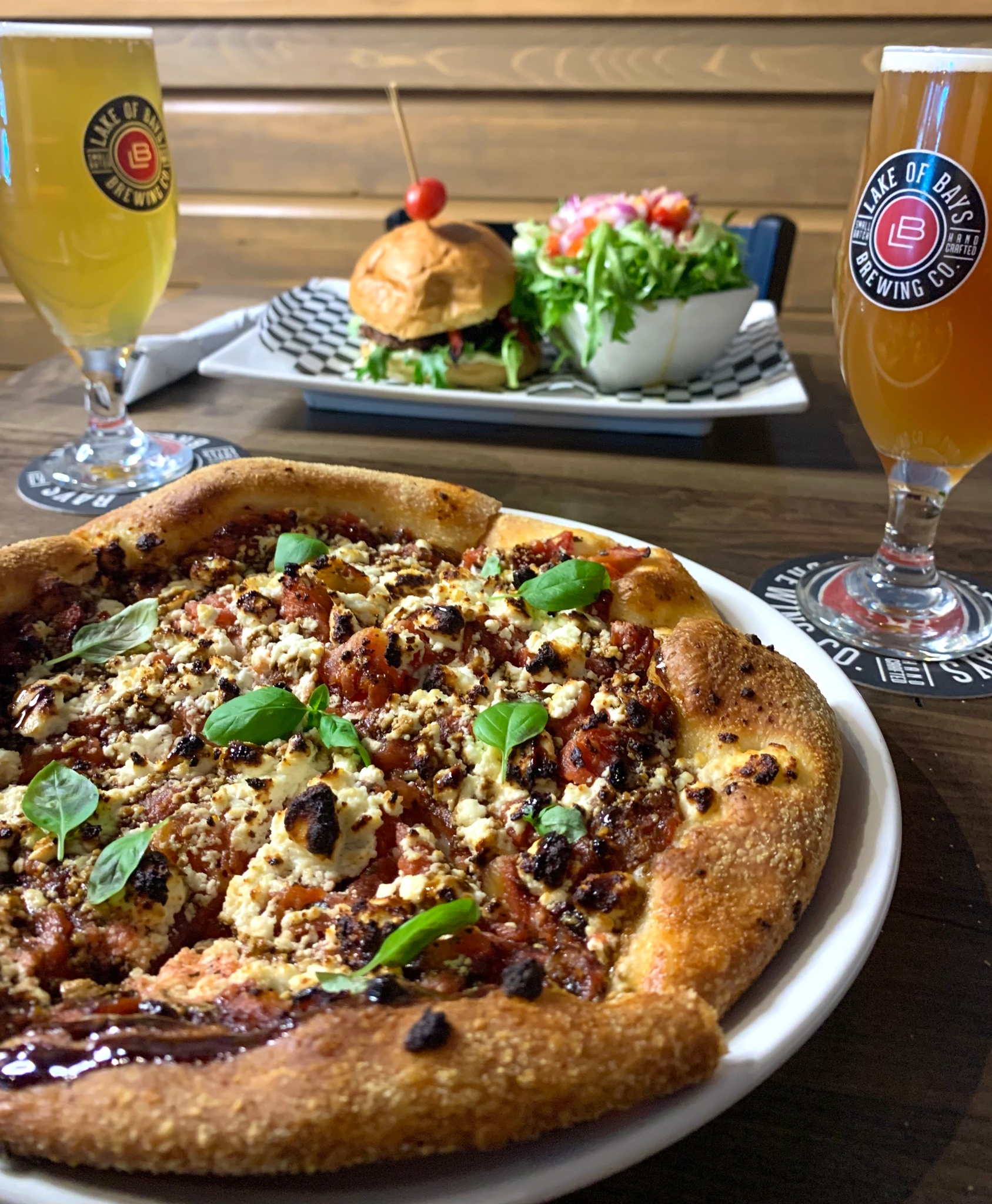 Pizza and beer at Bracebridge Barrel House