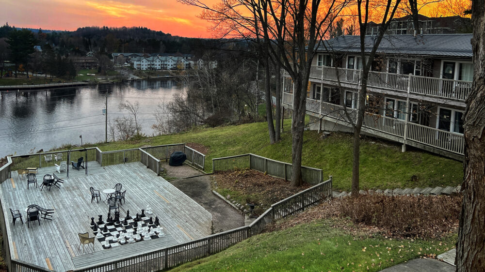 evening at the inn on the falls