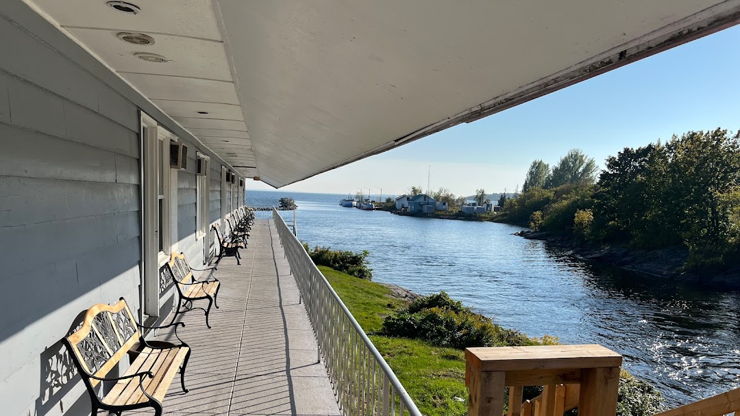 Motel rooms looking over river