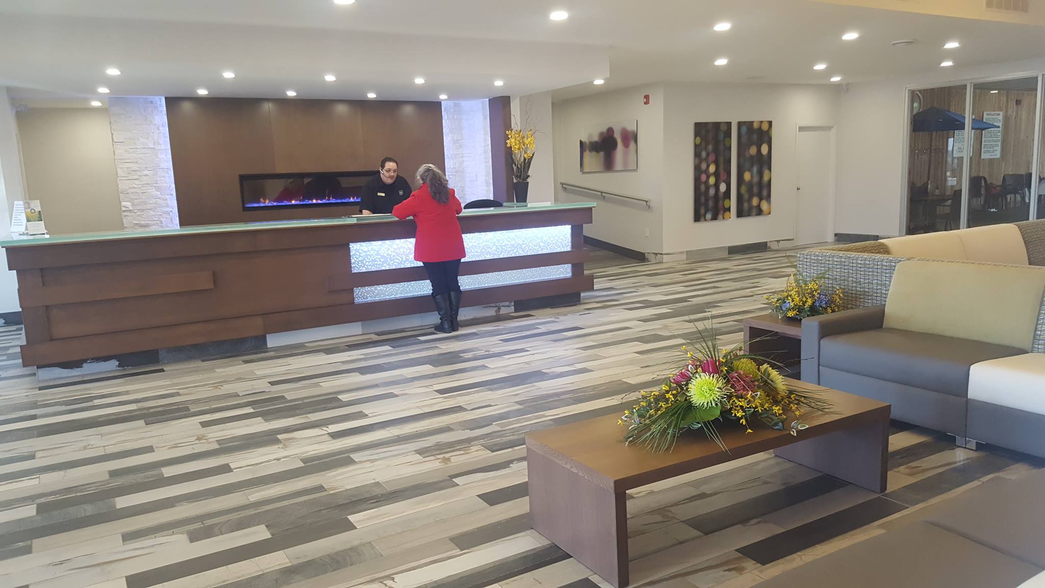 Lobby of Quality Inn