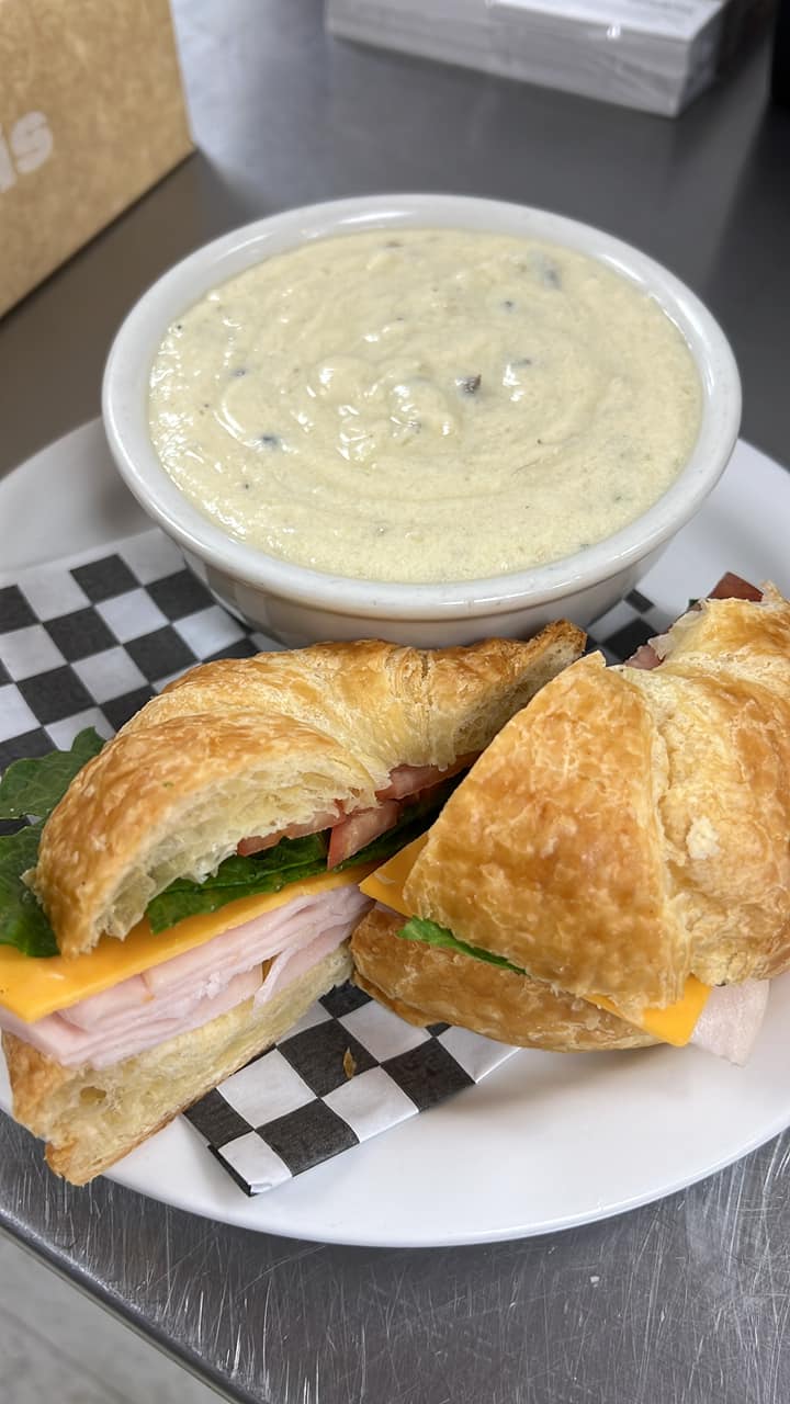 Soup and sandwich