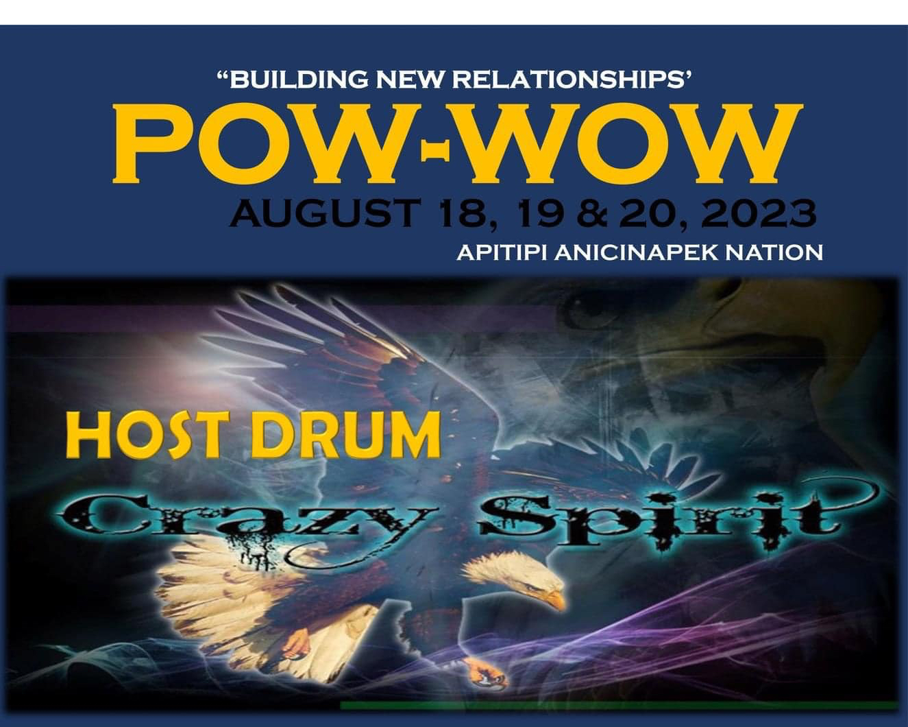 Apitipi Anicinapek Nation Pow Wow 2023 poster