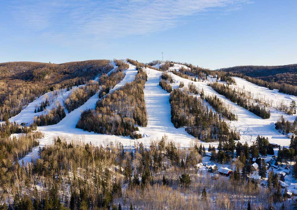 mountain and ski hills