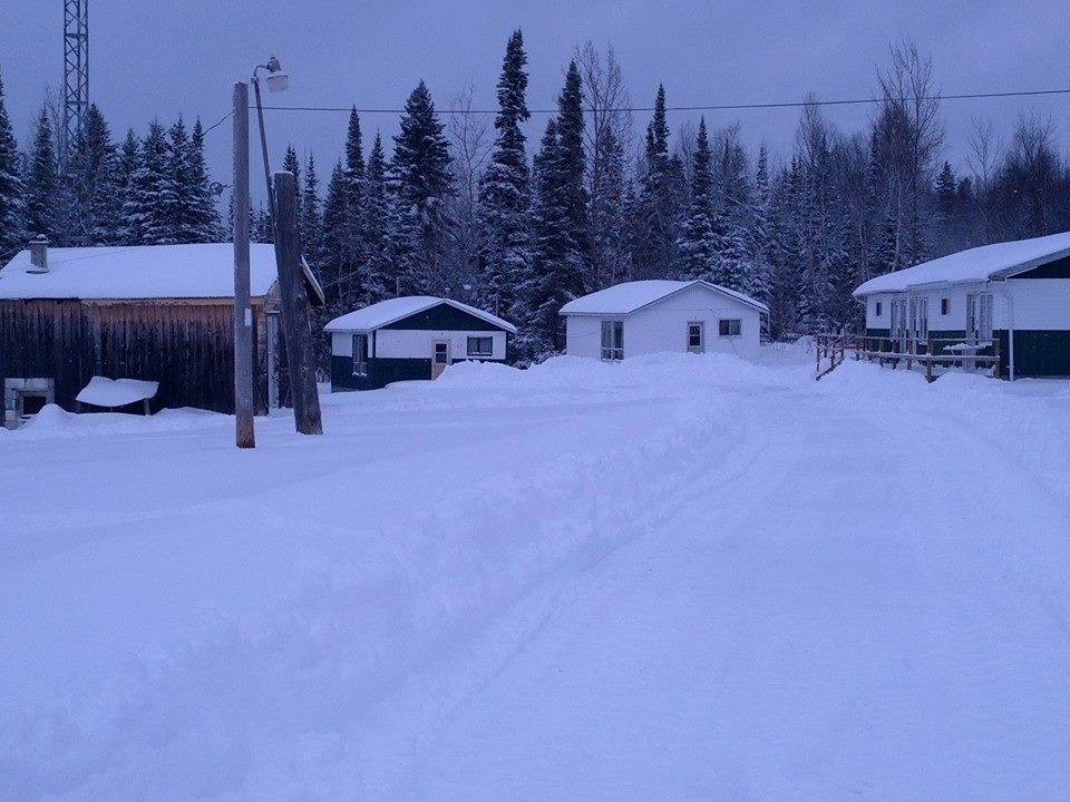 Cabins in winter