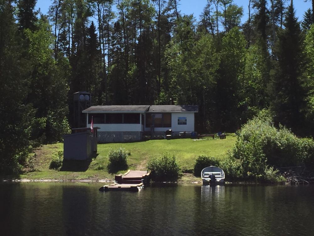 Cabin view form the lake