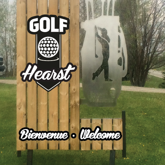 Sign to golf course