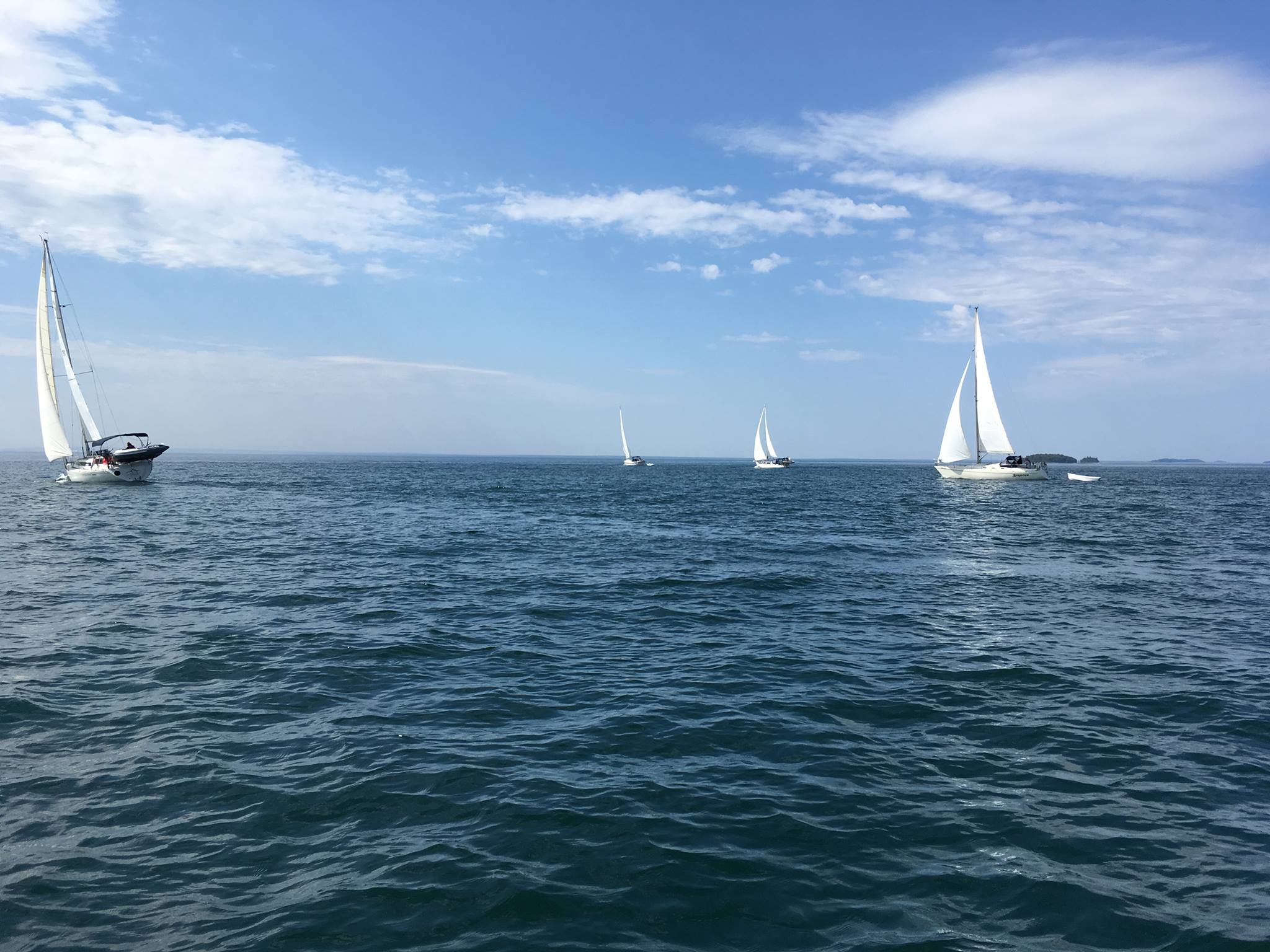 Sailboats on Lake Superior