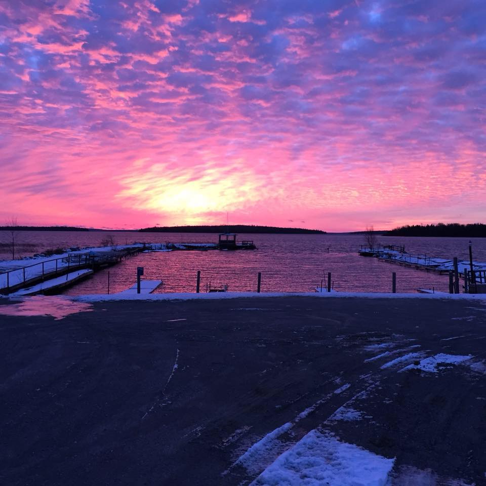 Sunset on the marina