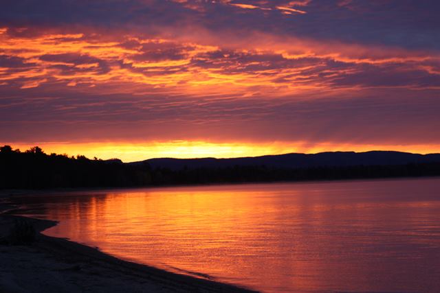 Sunset on Batchawana Bay