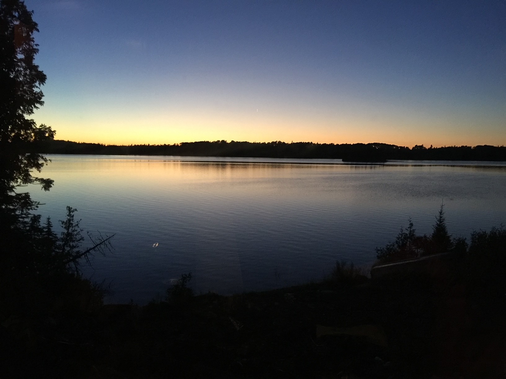 Sunset at Linamac Lake Lodge