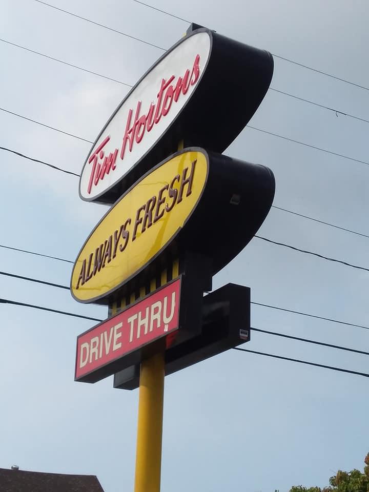 Tim Horton's sign