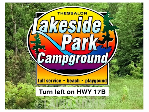 Sign at entrance to campground