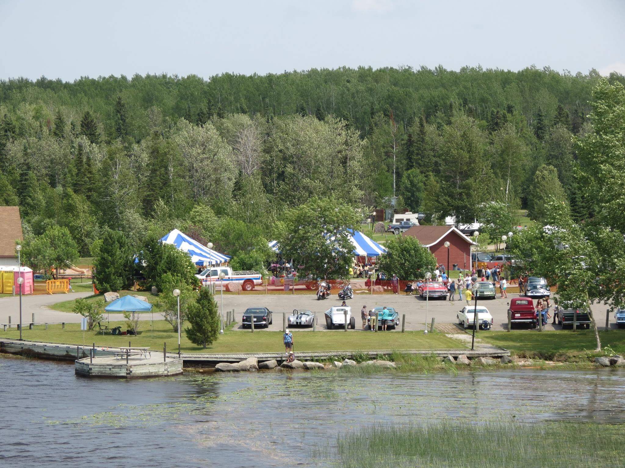 Campground view of the water