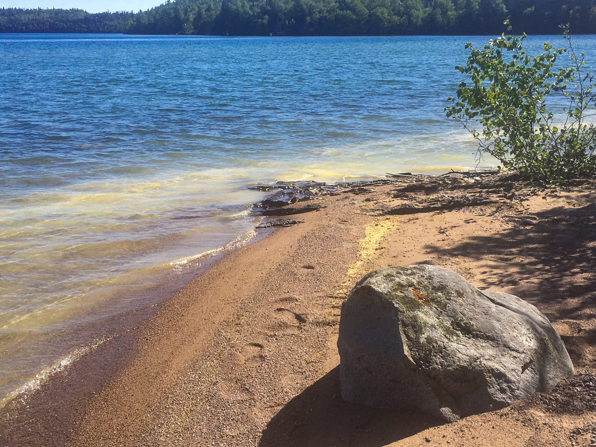 Beach along trail system