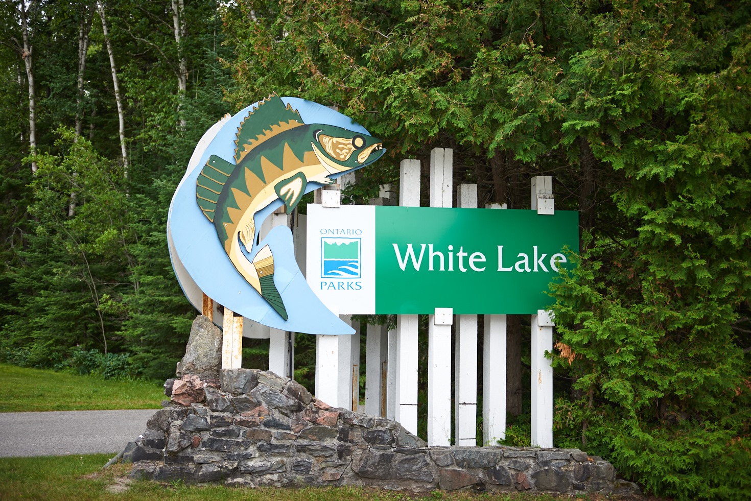 Sign at the entrance of the park