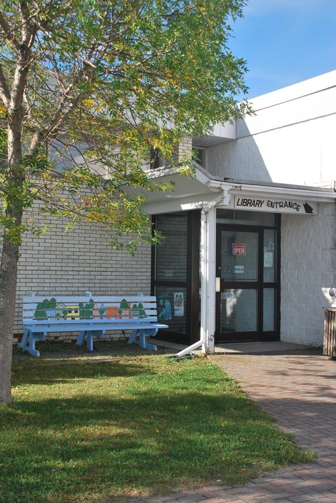 Entrance to library